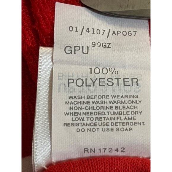 Vintage Santa Mouse Sleep N Play Newborn Used 0–3M Made USA One Piece Unisex - Picture 6 of 7